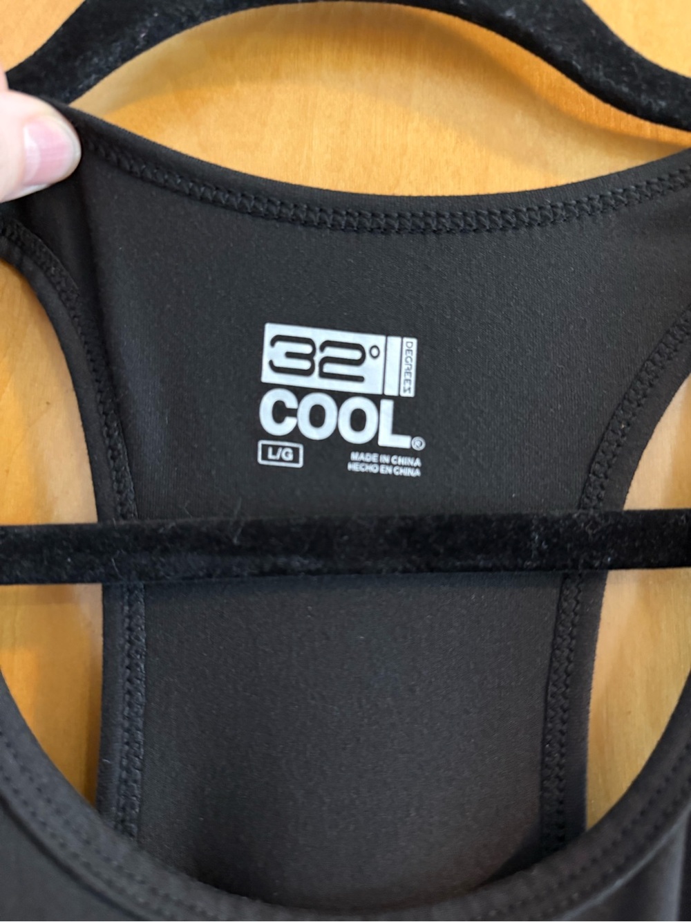 32 Degrees Black Racerback Tank - Picture 3 of 3